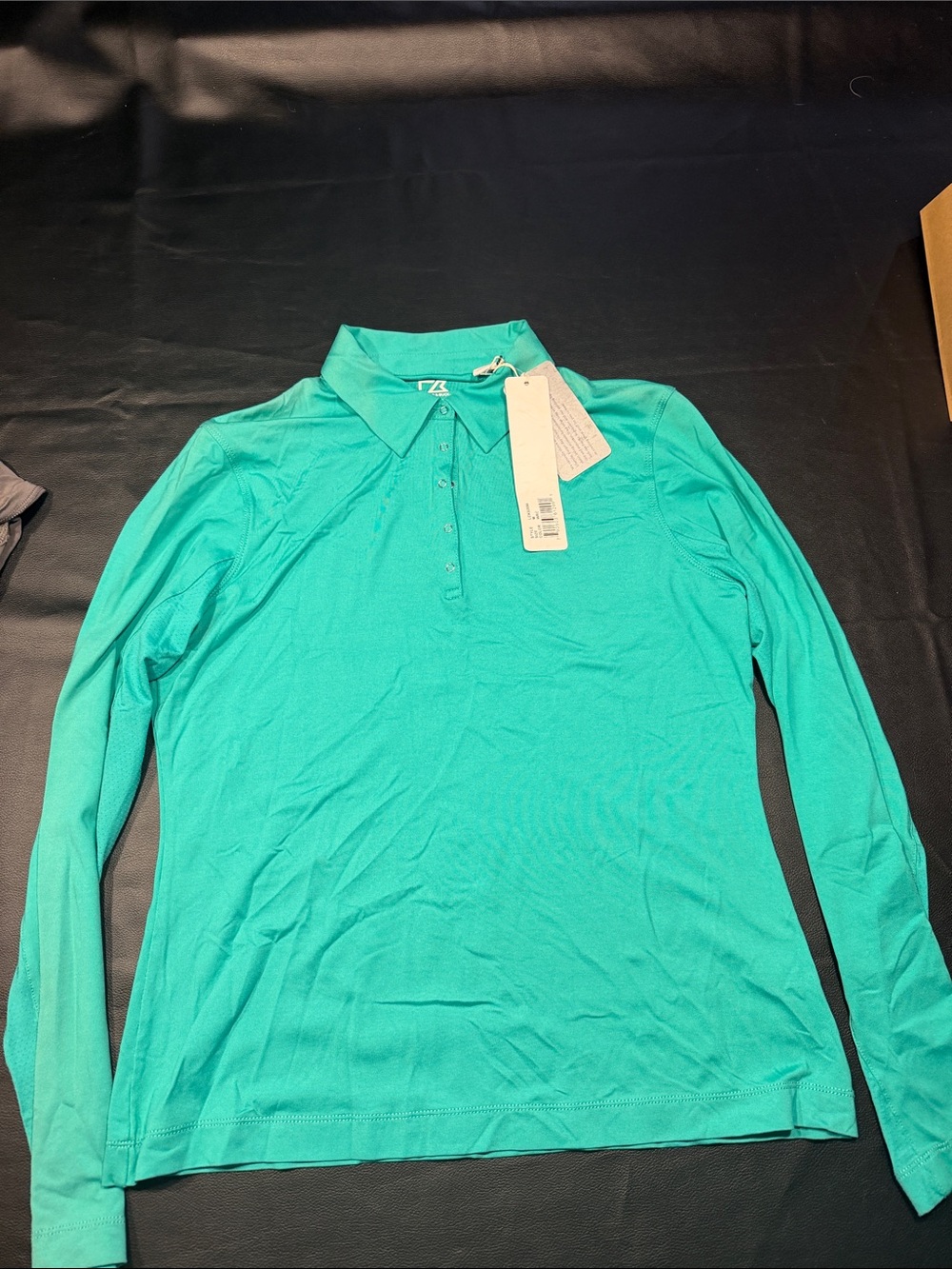 Women’s Long-Sleeve Polo Top - Teal